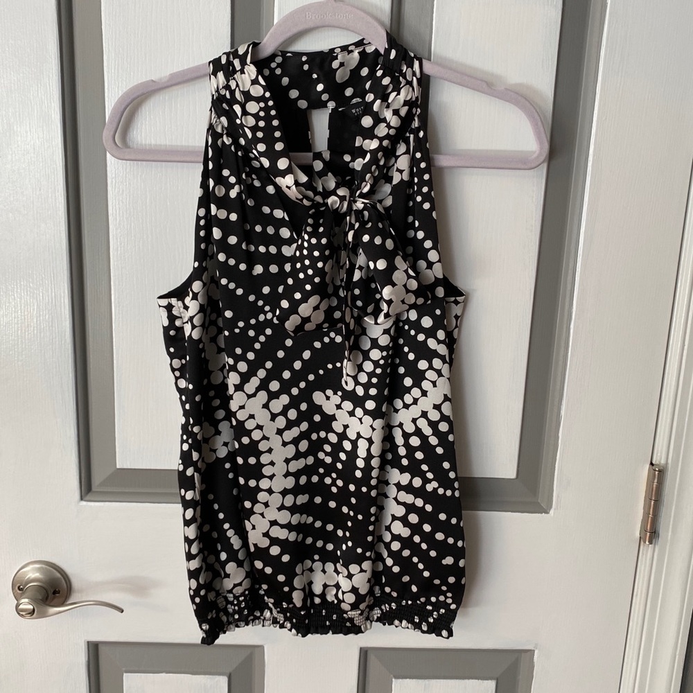 WHBM 100% Silk Sleeveless Blouse